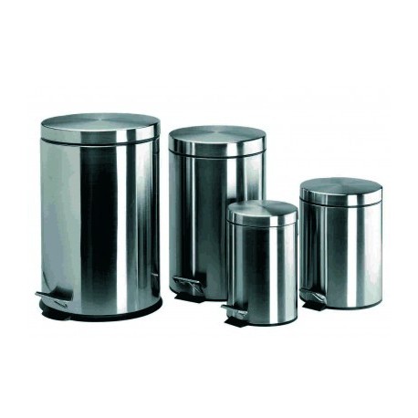 PAPELERA INOXIDABLE CON PEDAL 3 L DE LACOR 12 Litros