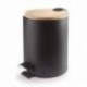 PAPELERA DE PEDAL NATURE BLACK DE LACOR