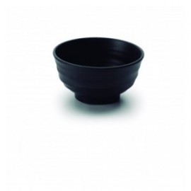 BOL REDONDO MELAMINA SERIE BLACK DE LACOR 12.5x7.5 CM