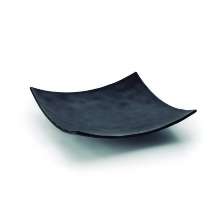 FUENTE CUADRADA MELAMINA SERIE BLACK DE LACOR 25x25x5 CM