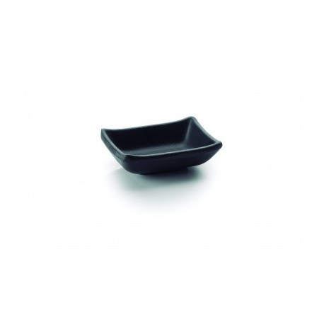 FUENTE SALSA MINI MELAMINA SERIE BLACK DE LACOR 9x7x3 CM