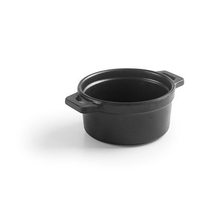 MINI-COCOTTE BLACK DE MELAMINA SIN TAPA DE LACOR 9 CM