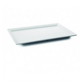 BANDEJA RECTANGULAR WHITE MELAMINA SERIE CLASSIC DE LACOR 35x21x2 CM