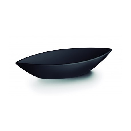 FUENTE OVAL BLACK MELAMINA SERIE CLASSIC DE LACOR 32x12x6 CM
