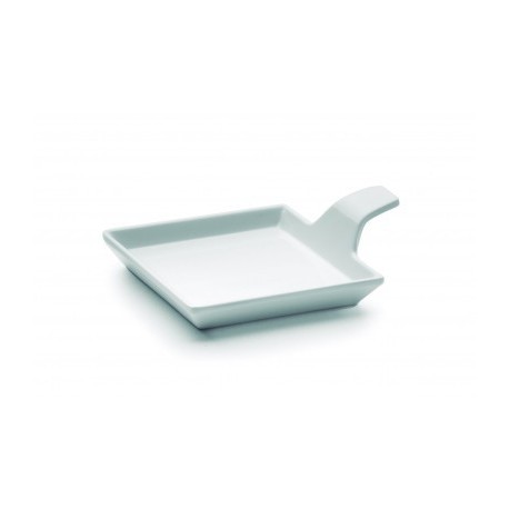 Bandeja com manga delicatesen White Melamine Classic Series 9.5x9.5 cm