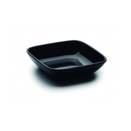 Delicatessen Black Melamine Bandey Classic de Lacor Series 10x10x2.5 cm