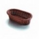 Cesta de pão marrom lacor 24x17x8 cm