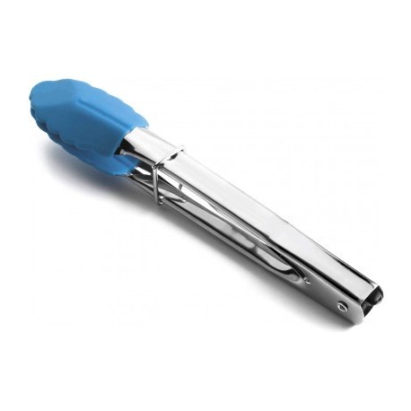 PINZA SILICONA AZUL DE LACOR 18 CM