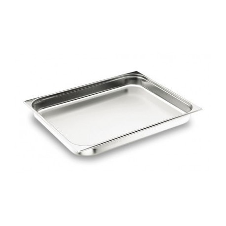 CUBETA GN 2/1 SIN ASA ACERO INOXIDABLE 18/10 DE LACOR 530X650X100 MM