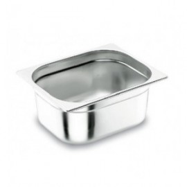 Cubeta GN 1/4 sem aço inoxidável ASA 18/10 de lacor 265x162x100 mm