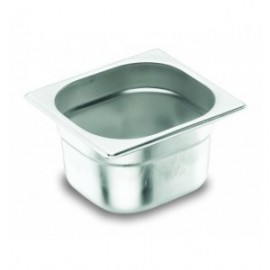 CUBETA GN 1/6 SIN ASA ACERO INOXIDABLE 18/10 DE LACOR 176X162X150 MM