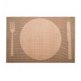 Lacor Beige Individual Toeira de Tabilha 45x30 cm