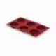 Cavidades de lacor semifesferas de molde de silicone 6
