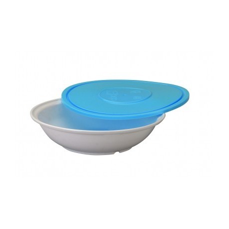 Placa profunda de policarbonato com tampa de 19x5 cm