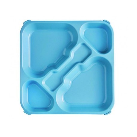 BANDEJA AUTOSERVICIO POLICARBONATO AZUL DE LACOR 33X33 CM