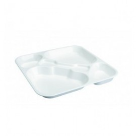 BANDEJA AUTOSERVICIO POLICARBONATO BLANCA DE LACOR 33X33 CM