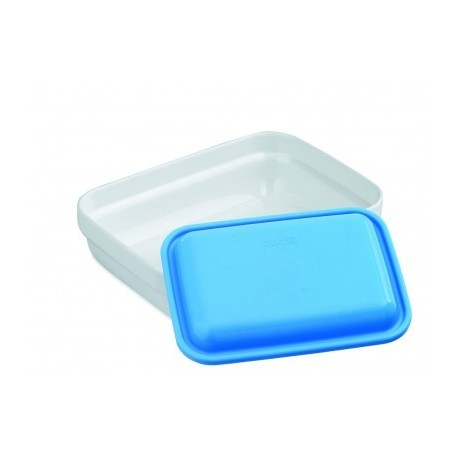 BOL RECTANGULAR POLICARBONATO CON TAPA DE LACOR 17X12 CM