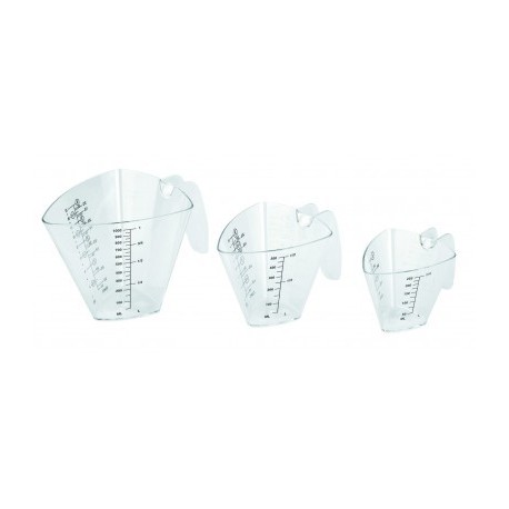 Jogo 3 JUGS Medição triangular de Lacor 250-500-1000ml