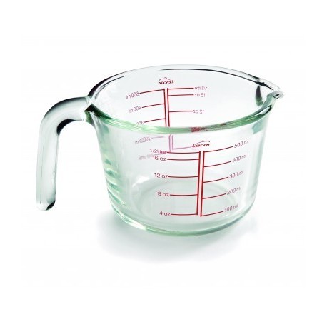 Jarro de medição de cristal lacor de 0,5 litros
