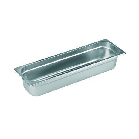 CUBETA GN 2/4 SIN ASA ACERO INOXIDABLE 18/10 DE LACOR 530X165X150 MM
