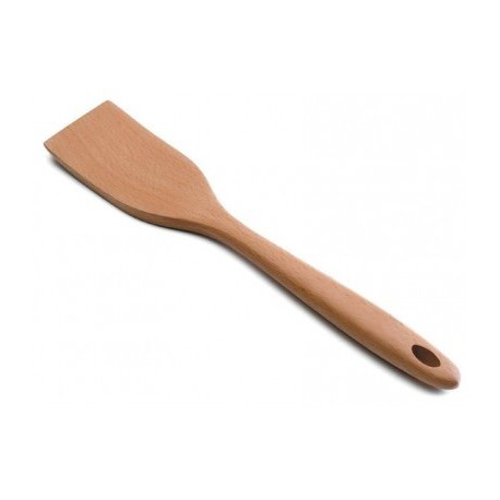 ESPÁTULA LISA MADERA HAYA DE LACOR 30X6 CM