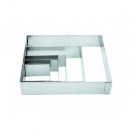 Molde de anel quadrado de 6x6 cm