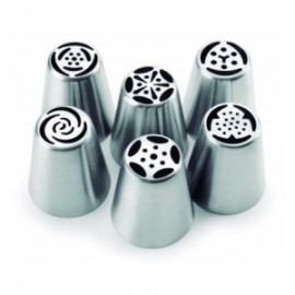 JUEGO DE 6 BOQUILLAS RUSAS DE LACOR 3.5 CM