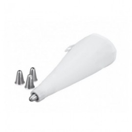 JUEGO 4 BOQUILLAS INOXIDABLE+MANGA REPOSTERÍA 20CM DE LACOR