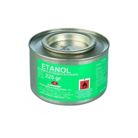 LATA DE GEL COMBUSTIBLE ETANOL 225 GR DE LACOR