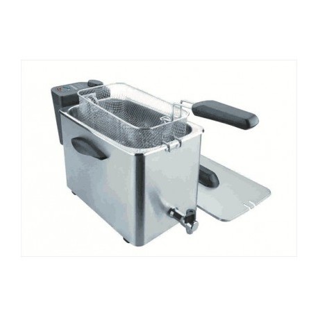 FREIDORA ELÉCTRICA 4 L 2500 W CON GRIFO DE LACOR