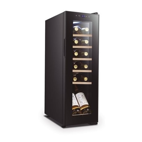 Guarda -roupa da geladeira com compressor 12 garrafas de lacor