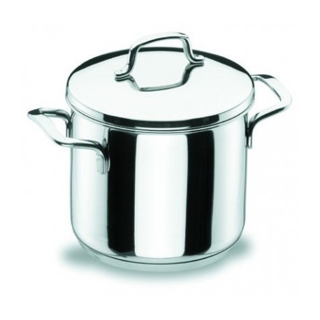 Panela reta com tampa gourmet de 24 cm
