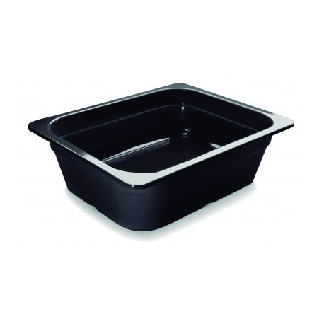 CUBETA GN MELAMINA NEGRA 1/2 DE LACOR 265X325X65 MM