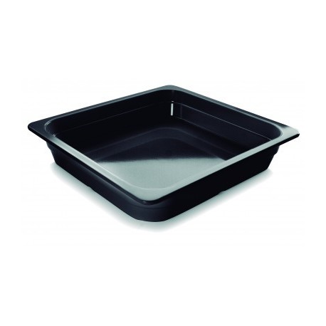CUBETA GN MELAMINA NEGRA 2/3 DE LACOR 350X325X65 MM