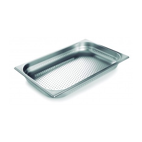CUBETA PERFORADA GN 2/3 DE LACOR 354X325X65 MM