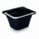Cubet de melamina preto 1/6 de lacor 176x162x100 mm