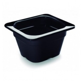 Cubet de melamina preto 1/6 de lacor 176x162x100 mm