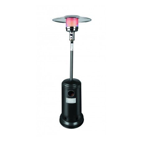 Aquecedor de terraço a gás preto 12000 W com França refletor