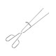 Pinzas para barbacoa de acero inoxidable con tope 45 cm