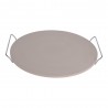 Pedra para pizza com alças de metal, ø33 cm