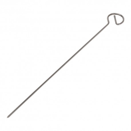 Brocheta de acero inoxidable 18/8 de 35 cm