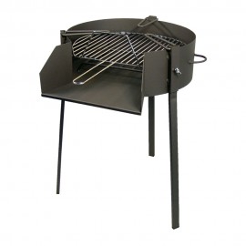 Churrasqueira redonda com suporte para paellera, ø60 x 75 cm