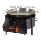 Barbacoa redonda con soporte para paella ø60 x 75 cm