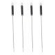 Brochetas para barbacoa de acero inoxidable 46,5 cm, 4 uds