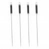 Espetos para churrasco em aço inoxidável, 46,5 cm, 4 un