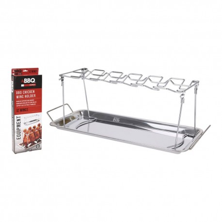 Soporte para alitas de pollo para horno o bbq