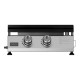 Plancha de gas bxop4900e con 2 quemadores, 45 x 39 cm