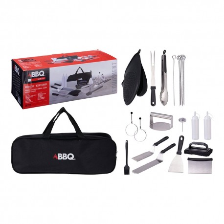 Set de accesorios para barbacoa, 24 piezas