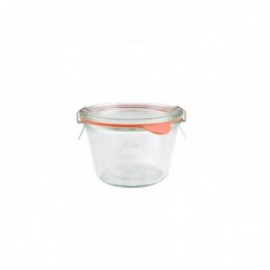 Tarro 37 Cls. con Tapa de Vidrio+ Accesorios Tarros Vidrio Borosilicato WECK