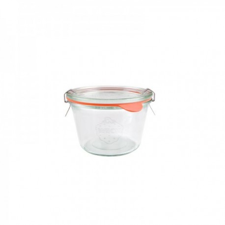 Tarro 37 Cls. con Tapa de Vidrio+ Accesorios Tarros Vidrio Borosilicato WECK